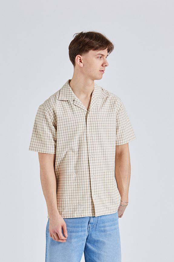 Drôle de Monsieur La Chemise Carreaux Beige